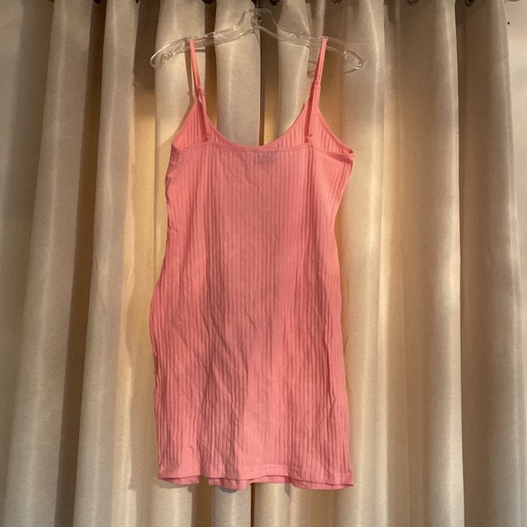 Rib-knit Split Hem Slip Dress - Picture 3 of 4